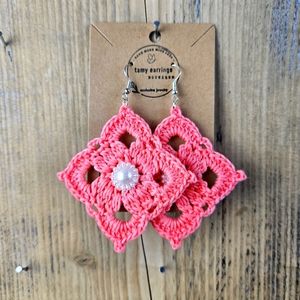 Handmade crochet earrings elegant earrings woven hoops accessories and jewelry